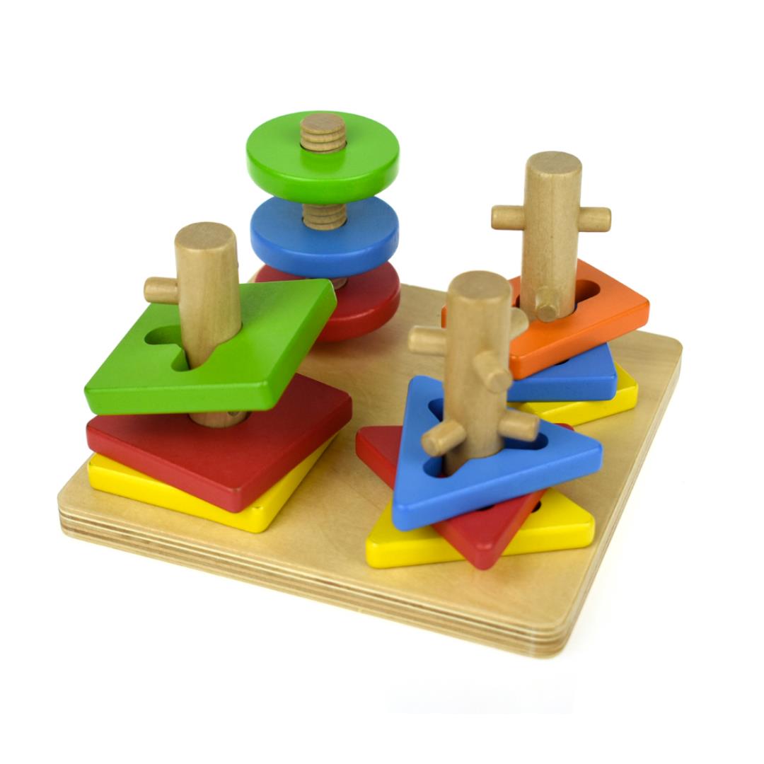 Geometric Rotate Shape Sorter - Wooden Toys