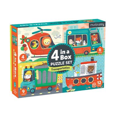 4 in a Box Puzzle Set Transportation