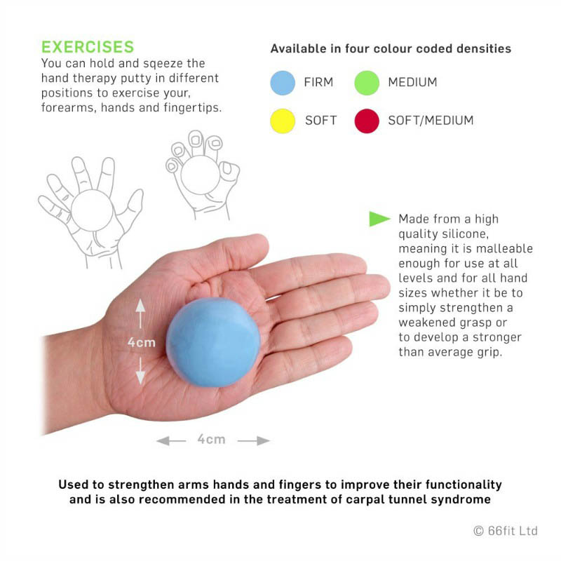 66fit Hand Therapy Exercise Putty
