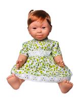 Red Haired Girl (short hair) Down Syndrome Doll