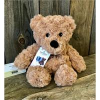 Brown Curly Bear Heat and Cool Soft Toy