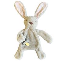 Bunny Comforter with Dummy Holder Beige and Pink