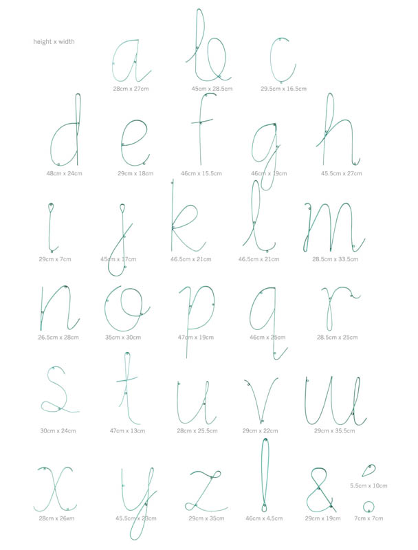 Wire LettersWall Décor Home Decorating