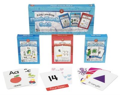 Early Learning Flash Cards Set of 3