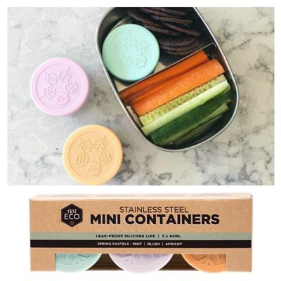 Ever Eco Stainless Steel Pastel Mini Containers