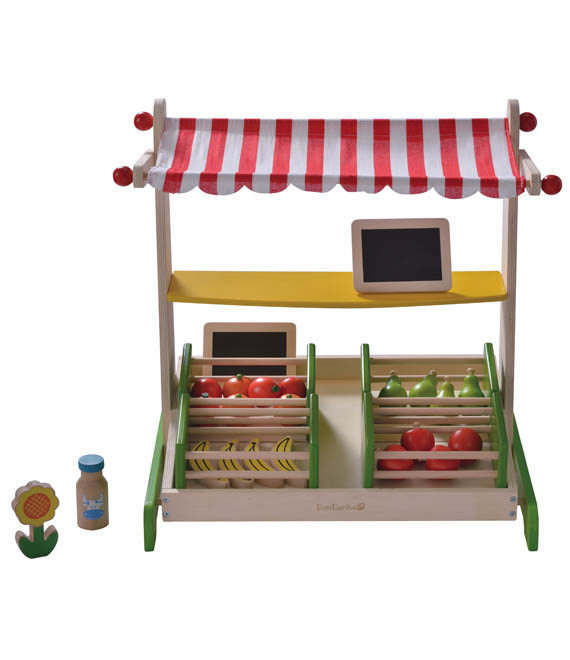 Kids Wooden Toys|EverEarth Fruit and Vegetable Stand|Lime Tree Kids