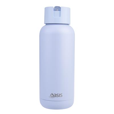 Moda Ceramic Lined Stainless Steel Triple Wall Insulated Drink Bottle 1L Periwinkle