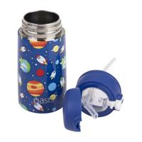 Oasis Kids Stainless Steel Double Wall Insulated Drink Bottle with Sipper (400ml) Outer Space