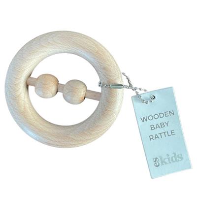 Ring Wooden Baby Rattle
