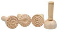 Wooden Dough Stampers - Set of 4