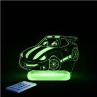 Aloka -  LED Sleepy Light - Race Car - DUAL POWERED