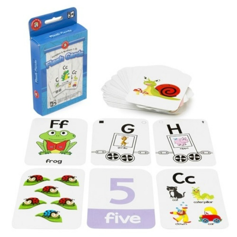 Alphabet & Numbers 1-10 Flash Cards