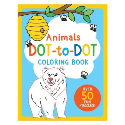Animals Dot-to-Dot Colouring Book