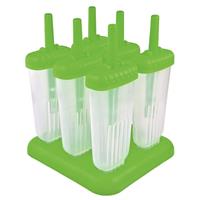 Appetito Groovy Ice Pop Mould Set 6 - Green