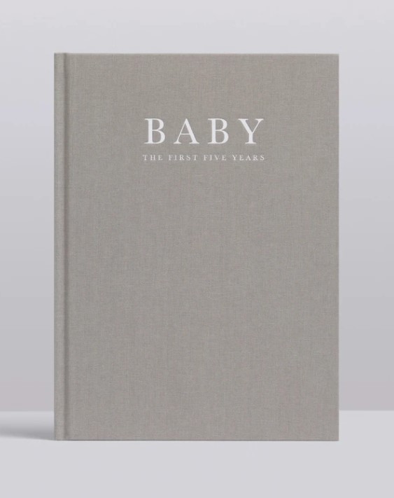 Baby Journal Birth To Five Years Grey