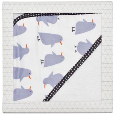 penguin baby hooded towel