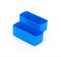 Bento Cups Rectangle Blue