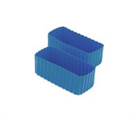 Bento Cups Rectangle Medium Blue