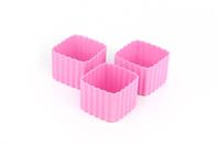 Square Bento Cups - Pink