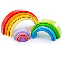 Bigjigs Large Wooden Stacking Rainbow