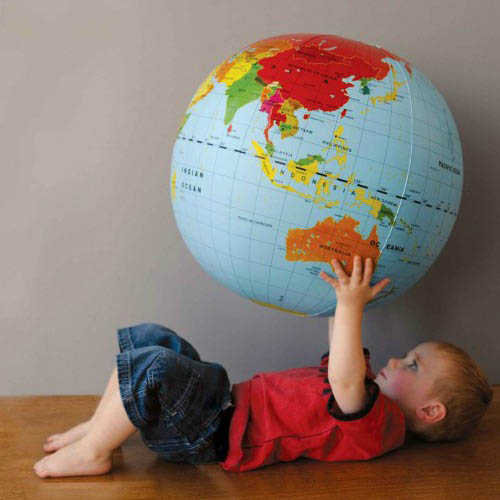 Tiger Tribe 50 cm Inflatable World Globe| Educational Toys