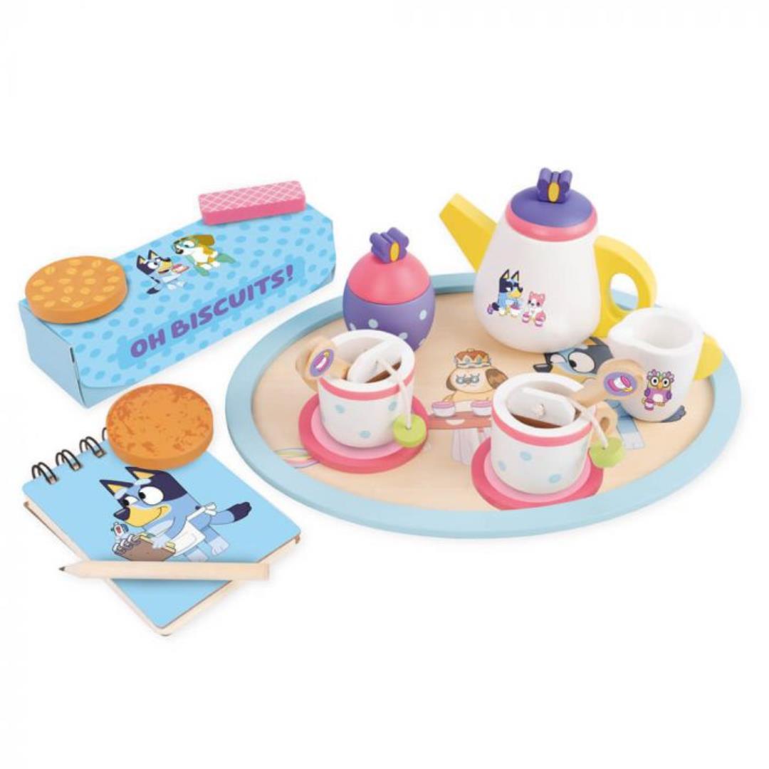 BLUEY WOODEN TEA PARTY SET