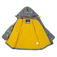 Boys Raincoat Dinosaur Charcoal