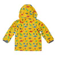 Boys Raincoat Dinosaur Mustard