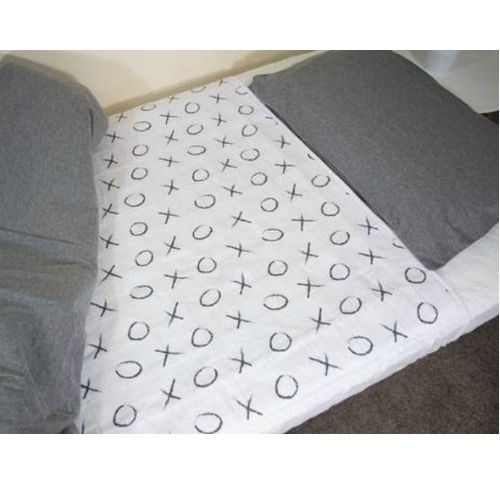 Brolly Sheets Hugs Kisses Waterproof Sheet Protector King Single