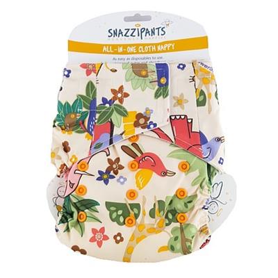 Brolly Sheets Snazzipants All in One Cloth Nappy Jungle 4kg to 14kg