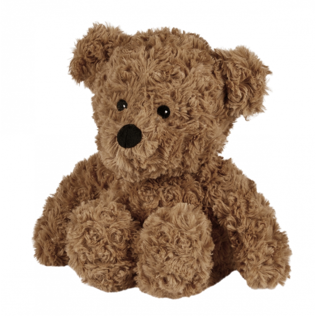 Brown Curly Bear Heat and Cool Soft Toy