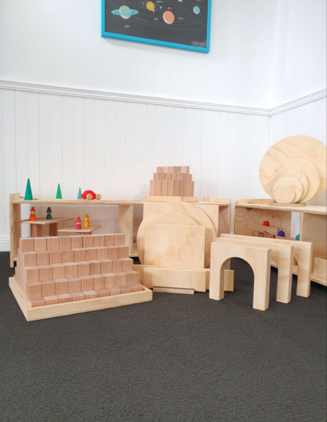 Wooden Building Blocks, Building Platforms and Archway Package
