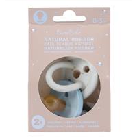 Bumi Bebe - Colour Pacifier - ROUND Teat - Denim and Sage - 2 Pack - 0 to 3 Months