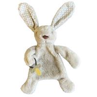 Bunny Comforter with Dummy Holder Beige and Grey