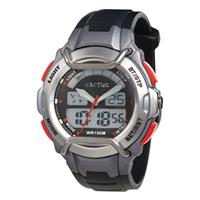 Cactus Challenger Kids AnaDigi Watch - Black/Silver