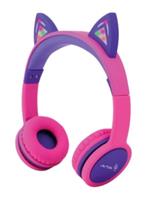 Cactus Comfort Kids Headphones Cat Ear Light up Pink/Purple