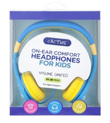 Cactus Comfort Kids Headphones Blue