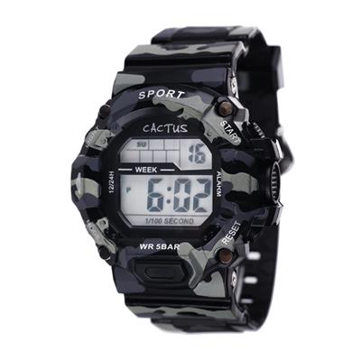 Cactus Explorer Kids Camouflage Digital Watch - Green Black
