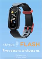 Cactus Flash Kids Fitness Activity Tracker Black