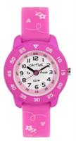 Cactus Junior Kids Time Teacher Pink Flowers Watch