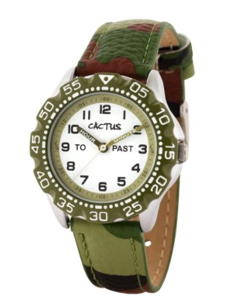 Cactus Master Kids Time Teacher Camouflage Watch