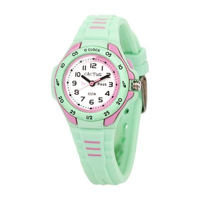 Cactus Mentor Time Teacher Watch Mint Green