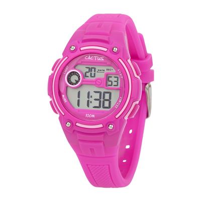 Cactus Rambler Digital LCD Watch Hot Pink