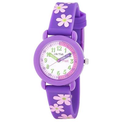 Cactus Time Teacher Kids Watch - Purple