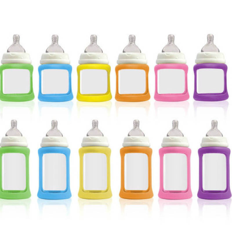 Cherub Baby Glass Baby Bottle - Wideneck 150ml and 240ml (2pack)