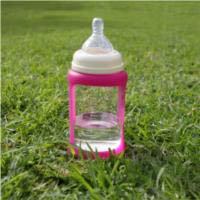 Cherub Baby Glass Baby Bottle - Wideneck 240ml (2pack)