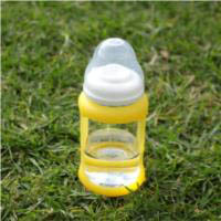 Cherub Baby Glass Baby Bottle - Wideneck 240ml (2pack)
