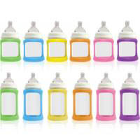 Cherub Baby Glass Baby Bottle - Wideneck 240ml and 150ml (2pack)