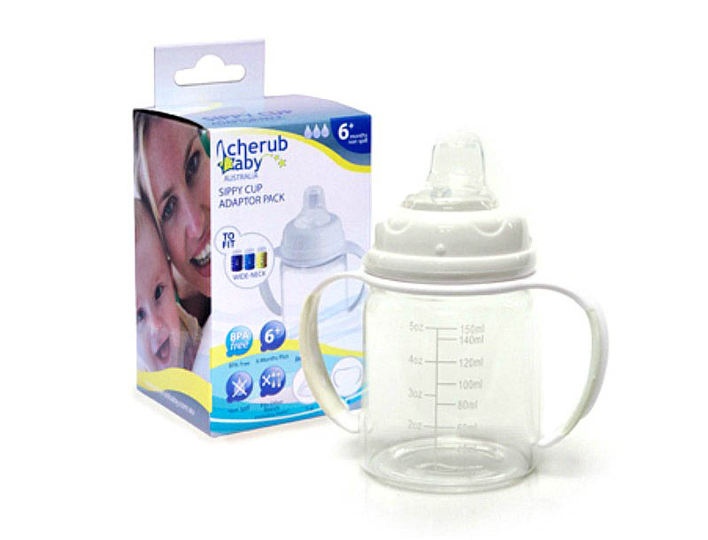 Cherub Baby Wideneck Sippy Cup Adaptor Pack