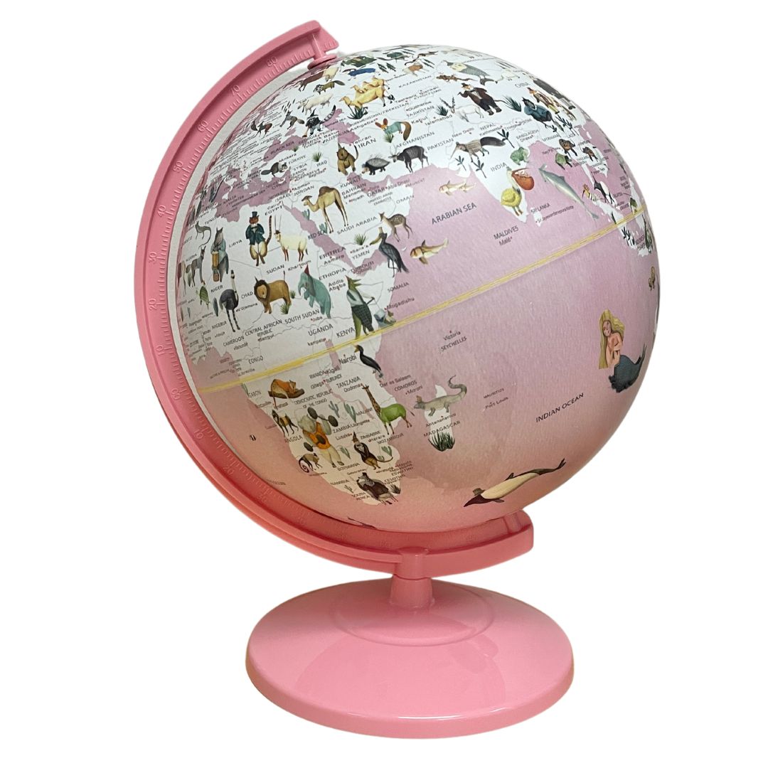 Children's Illuminated Globe Pink